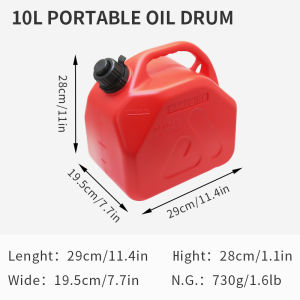 Lon khí nhựa di động có khóa chống trẻ em 5L / 10L / 20L cho thuyền ô tô xe máy