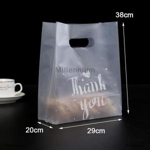 [COD] Millennium 50pcs Thank You Plastic Candy Gift Bags Shopping Bags Wedding Wrapping Bags