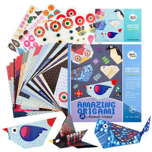 Jarmelo(Joan Miro) กระดาษโอริกามิ กิจกรรมพับกระดาษสำหรับเด็ก Amazing Origami Series Origami Activity Set Educational Toy for Kids Paper Art & Craft