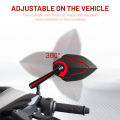 Street King Side Mirror V9  honda  YAMAHA For Motorcycle Explosion-Proof Anti Dazzling Lens UNIVERSAL. 