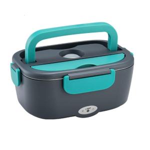 Electric Lunch Container 80W Fast Heating Duals Compartment Leakproof Stainless Steel Warmer For Commuters