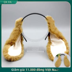 QK FA ✨ Dễ Thương Bunny Tai Headband Sang Trọng Thỏ Tóc Hoop Mũ Nón Cosplay Trang Phục Phụ Kiện Tóc Cho Người Lớn Đảng