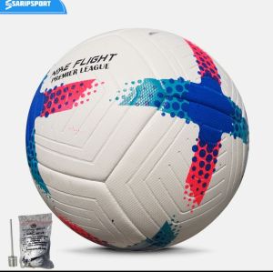 Bola Sepak Size 5 Warna Biru Merah Putih + Pompa & Jaring Gratis - Bola Premier League