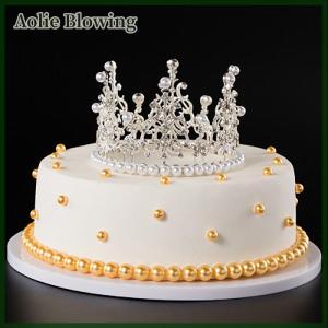 Aolie 1pcs Crown Cake Decorative Small Tiaras Princess CakeToppers
