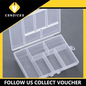 [Csndices] กล่องเก็บของตะแกรงขนาด6ช่องสำหรับปุ่มลูกปัดกล่องบรรจุ