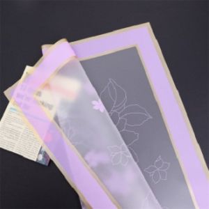 Kertas Bunga List Gold Flower Wrapping Cellophane Paper Buket 6270