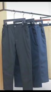 E-commerce Mens Winter Fleece-Lined Thickened Warm Dress Pants for Middle-Aged and Elderly Fathers