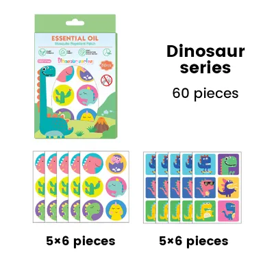 Orzbow 60Pcs Mosquito Repellent Patch for Baby Kid Safe Natural Plant Based Essential Oil Newborn Anti-mosquito Sticker