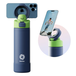 FJBottle - Botol Minum Tumbler Unik 710ml Stainless Steel SUS 304 dengan MagSafe Tripod Phone Holder  Bisa Untuk Bekerja dan Nonton Film
