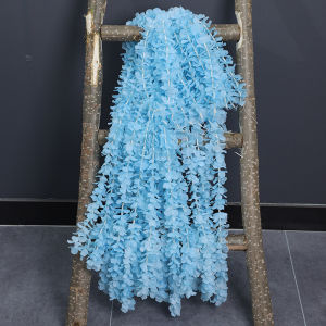 200cm 4pcs Bunga Rambat Plastik Bunga Juntai Bunga Rambat Pajangan Dekorasi Rumah Dinding Artificial Flower Plant