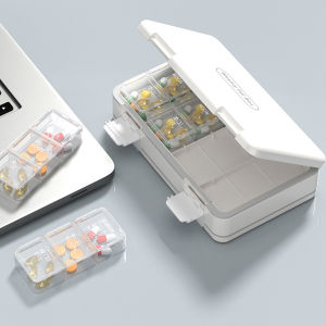 Pill Organizer 24 Compartments Date Reminder 3 Times One Day Portable Clear Food Grade Plastic 7 Days Weekly Travel Capsule Tablet Storage Box Traveling Supplies