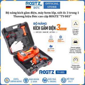 Bộ nâng kích gầm điện máy bơm lốp và máy siết ốc ô tô đa năng 3 trong 1 ROGTZ TY-003 tải trọng 5 tấn - Bảo Hành 2 Năm