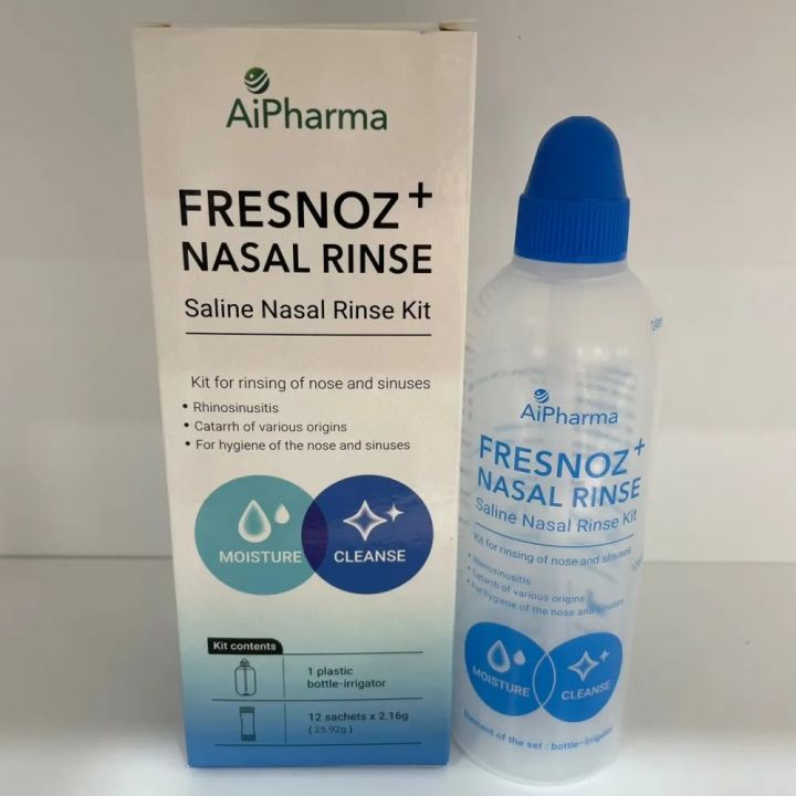 Aipharma Fresnoz + Nasal Rinse Starter Kit 240ml + 12s Box | Lazada