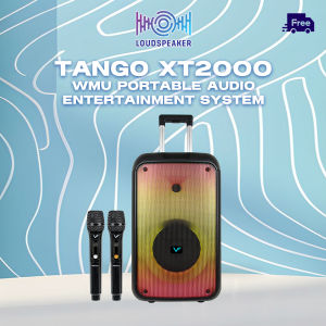 VF Tango XT2000 WMU 500W MAX Bluetooth Portable Karaoke PartyBox Speaker with 2 Wireless Mic
