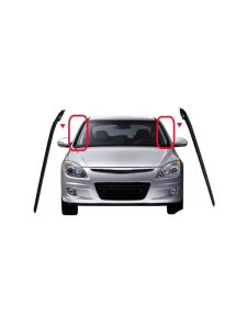 1คู่กระจกด้านข้างแถบพลาสติกแข็งสำหรับ Hyundai I30 2009-2011 86131-2L000กระจก Weatherstrip ซีลไม่สำหรับ Cw