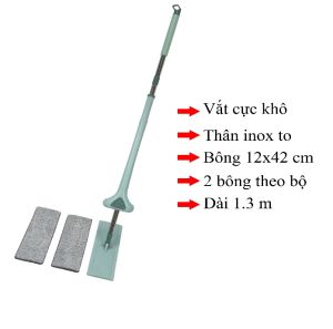 [HCM]{SUSAM MART - GIÁ SỈ} CÂY LAU NHÀ TỰ VẮT (KÍCH THƯỚC BÔNG 12X42 CM) HÀNG LOẠI I