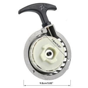 Aluminum Pull Start Recoil Starter Part For 2 Stroke 47CC 49CC Engine Mini Dirt Kid ATV Quad 4-Wheeler Dirt Pocket Bike