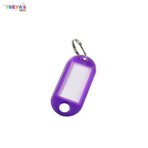 FR-C1102 Tag Gantungan Kunci Label Nama Ganci Plastik / Keychain Ring Name Tag Key Ring / Gantungan