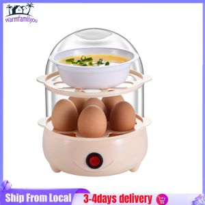 Multi-Function Egg Steamer 160W 220V Compact Egg Cooker with Auto Power-Off 6 Egg Capacity for Home Use