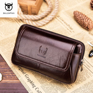 Bullcaptain Vintage Túi Đeo Thắt Lưng Nam Da 6.5 Inch Túi Điện Thoại Di Động