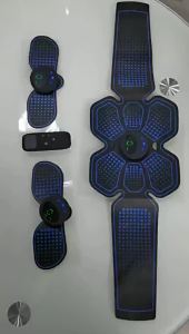AEEMS Abdominal Exerciser Remote Control Massage Fitness Training Belt Intelligent Muscle Building and Shaping Abdominal Patch
