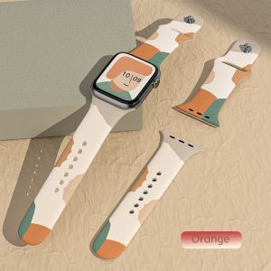 Mix Color Silicone Watch Strap Bracelet Belt For Applle Watch Band 41mm 45mm 44mm 40mm 42mm 38mm For i Watch