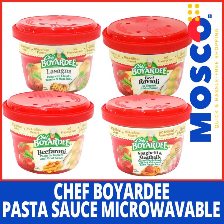 Chef Boyardee Beefaroni Pasta In Tomato & Meat Sauce -Beef Ravioli 212g ...