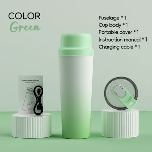650ML Portable Juicer 304 Stainless Steel Cordless USB-C Rechargeable Easy to Clean Parts For Home