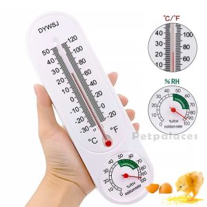 Wall Mounted Thermometer Egg Incubator Thermometer Hygrometer Humidity Meter Incubator Accessories