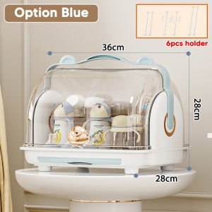 Worthbuy Multipurpose Cup Drainer Milk Bottle Rack Rak Cawan Bottle Storage 奶瓶储存架 Holder Cup Kitchen Shelf