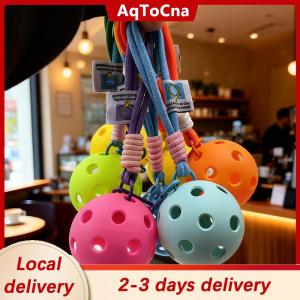 [COD] AqToCna Ship within 24 hours Creative Pickleball Racket Metal Keychain Colorful Hollow Golf Ball Keychains Dink Ball Fans Party Gift Bag Pendant