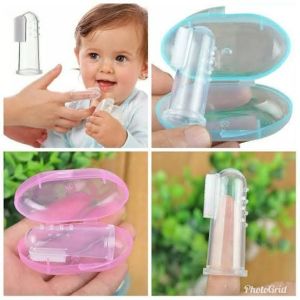 MYX Store Sikat silikon gigi jari & lidah bayi silicone toothbrush baby sikat gigi bayi pembersih lidah bayi