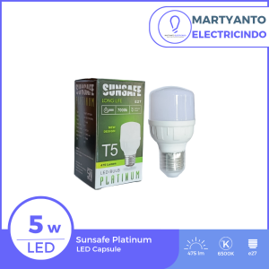 Lampu Bohlam LED Sunsafe Platinum 5 Watt