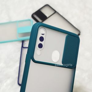 Samsung A20S SOFT CASE MACARON SLIDE CAMERA PLUS SLOT CARD HOLDER - PGC SHOP