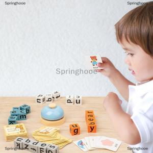 [COD] Springhooe Wooden Spell Word Toys Letter Cognitive Challenge Memory English Word Game Early Learning Educational Toys For Children