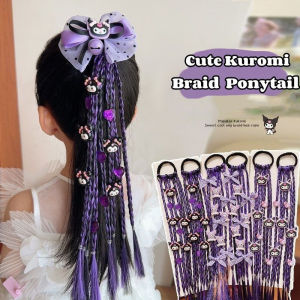 Kawaii Kuromi Hair Ties Hair Ring Ornaments Hair Rope Cartoon Wig Braids Accessories Girl Gift