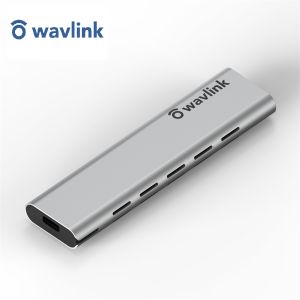 Wavlink nhôm M.2 NVMe SSD bao vây USB 3.1 Gen 2 (10 gbps) để NVMe PCI-E M.2 Vỏ đựng ổ SSD Hỗ trợ UASP cho NVMe SSD kích thước 2230/2242/2260/2280 (lên đến 2TB) với bộ chuyển đổi OTG Loại C vỏ silicon và Túi