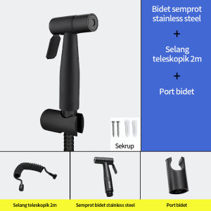 Jet Shower Stainless Steel Dual Fungsi Toilet Spray Gun Bidet Spray Gun