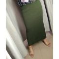 Rok Span Hitam Panjang Scuba Murah Kekinian ukuran L-XL-XXL. 