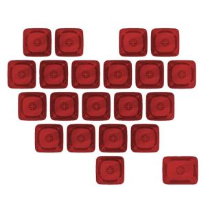 21Pcs PC Blank DIY Heart Keycap Mechanical Keyboards 1U 1.25U MOA Profile No Print Keycap Set for MX Switches