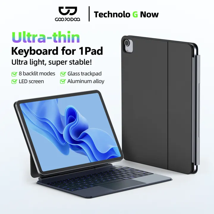GOOJODOQ 2025 New Lightweight Magic Keyboard Case For iPad Air 4/5 Air 6 11 iPad Pro 11 iPad 10th A16 Floating Cantilever Keyboard Cover Wireless Bluetooth