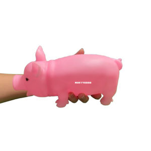 หมูยาง บีบมีเสียง ตุ๊กตาหมูยาง ของเล่น หมูยางบีบ ของเล่น ยางกัด ตุ๊กตาพลาสติกยืดหยุ่น ตัวใหญ่