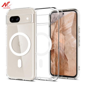 Luxury Transparent Case for Google Pixel 9A 9 10 8 7 6 Pro PC TPU Magnetic Ultra Thin Cover for Google 8A 7A 10 Pro