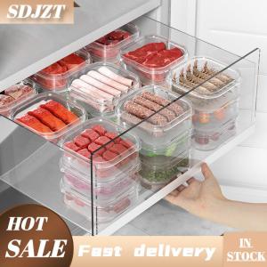 SDJZT 1 cái hộp bảo quản thực phẩm tủ lạnh đông lạnh thịt rau tươi giữ hộp trong suốt nhà bếp hộp lưu trữ kín