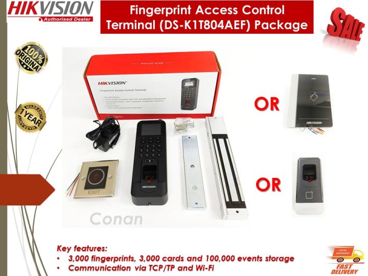 HIKVISION DSK1T804AEF Fingerprint & Time Attendance Door Access