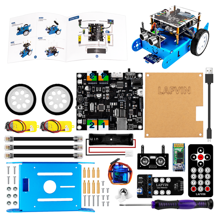 LAFVIN Ibot Stem Education Robot Car Kit With Manual For Arduino Mixly ...