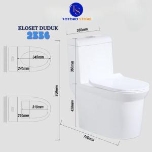 Mr.Tao Kloset Duduk 1 Set - Type 2336 Keramik Fleksibel dan Desain Modern