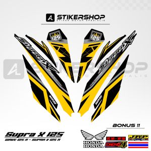 STIKER STRIPING SUPRA X125 - WAVE 125 R GRAFIS VARIASI 048