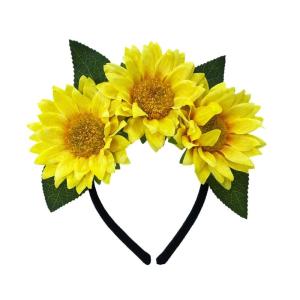 Simulation Sunflower Hairband for Ladies and Girls Great for Carnivals Party Beach Vacation and Everyday Wear