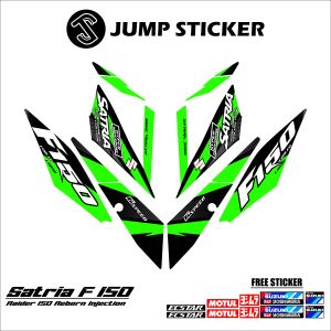 Stiker striping satria f 150 injeksi grafis variasi 002
